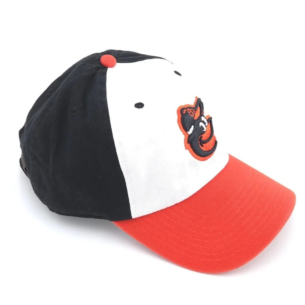 Baltimore Orioles 47 Brand Clean Up Adjustable Hat Black Orange OSFA MLB NWOT